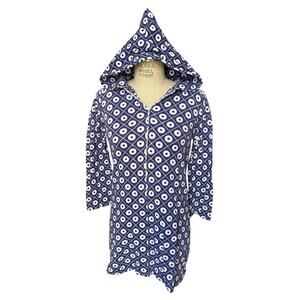 Vintage 1970s Marimekko Hooded Mini Dress Purple & White Size Small